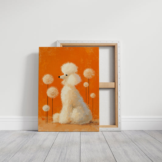 A Poodle's Playful Garden