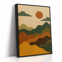 Desert Dunes Under Burnt Sun
