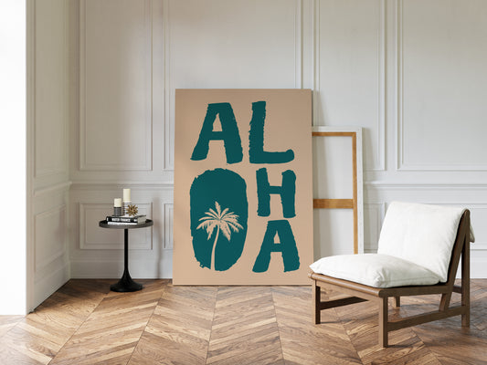 Island Letters Spell Summer Peace