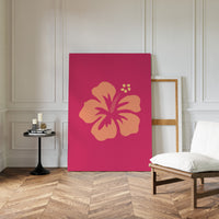 Coral Petals Dance Through Fuchsia