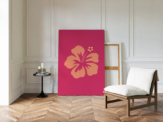 Coral Petals Dance Through Fuchsia