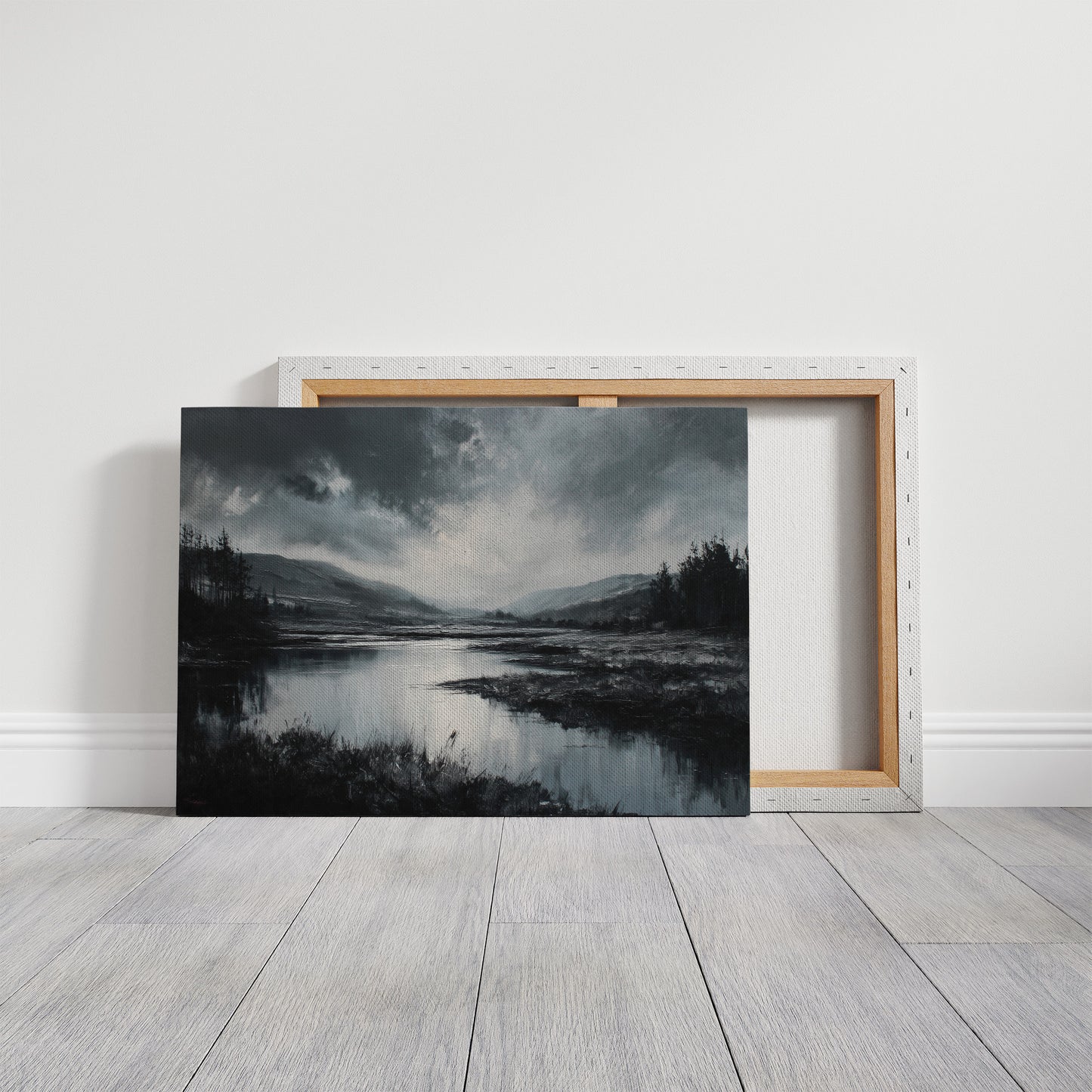 Quiet Valley Beneath Storm Clouds