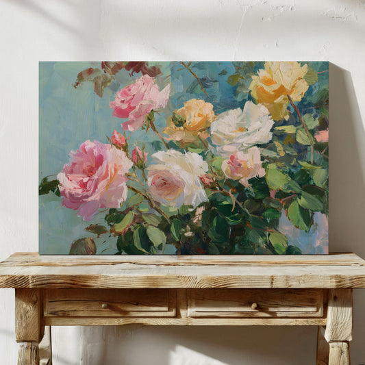 Summer Roses Catch Morning Light