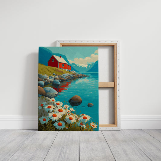 Nestled Among Daisies and Stones