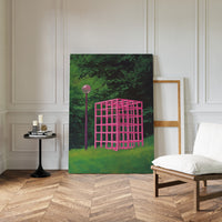 Pink Geometry Dreams In Green