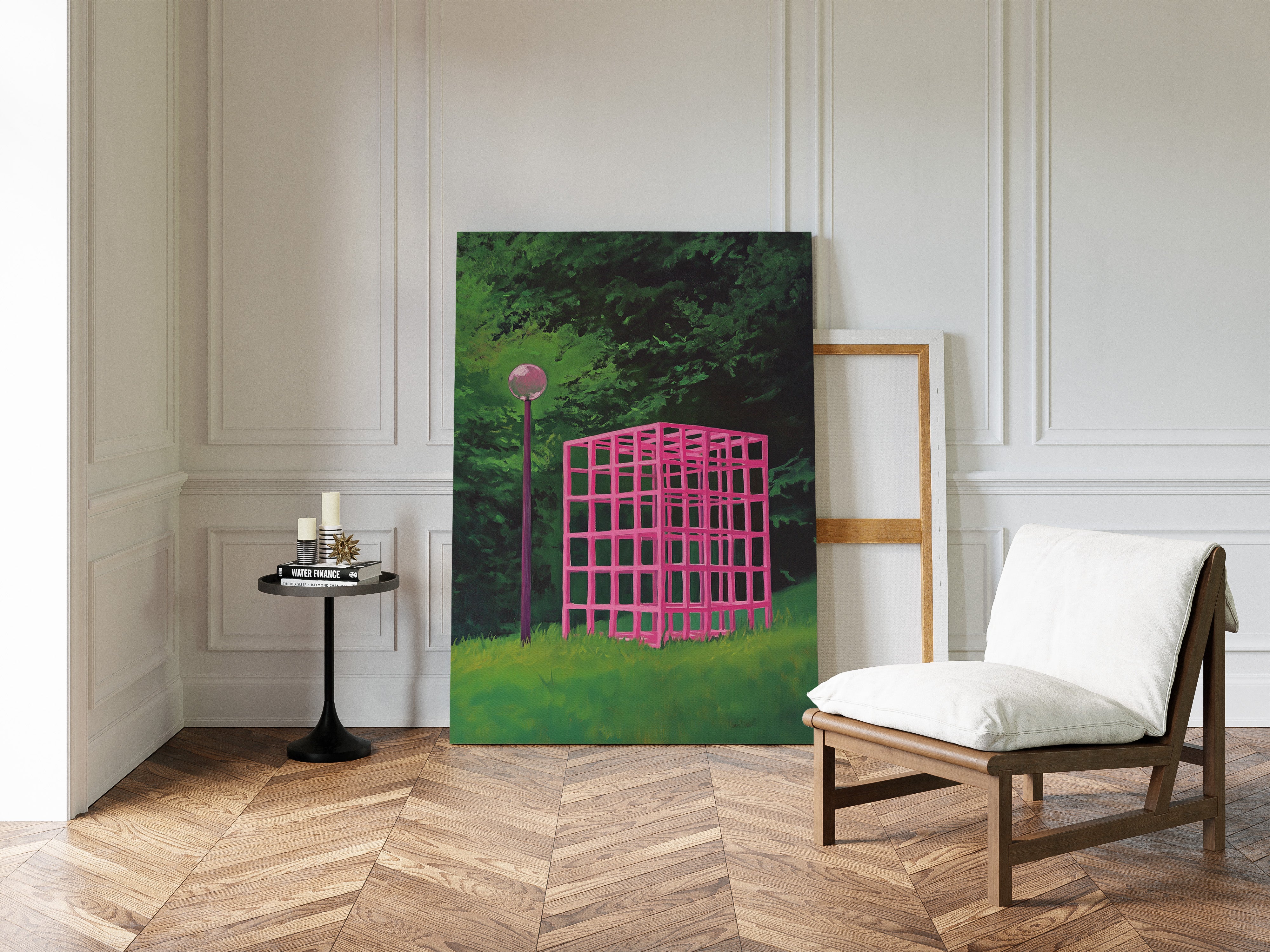 Pink Geometry Dreams In Green
