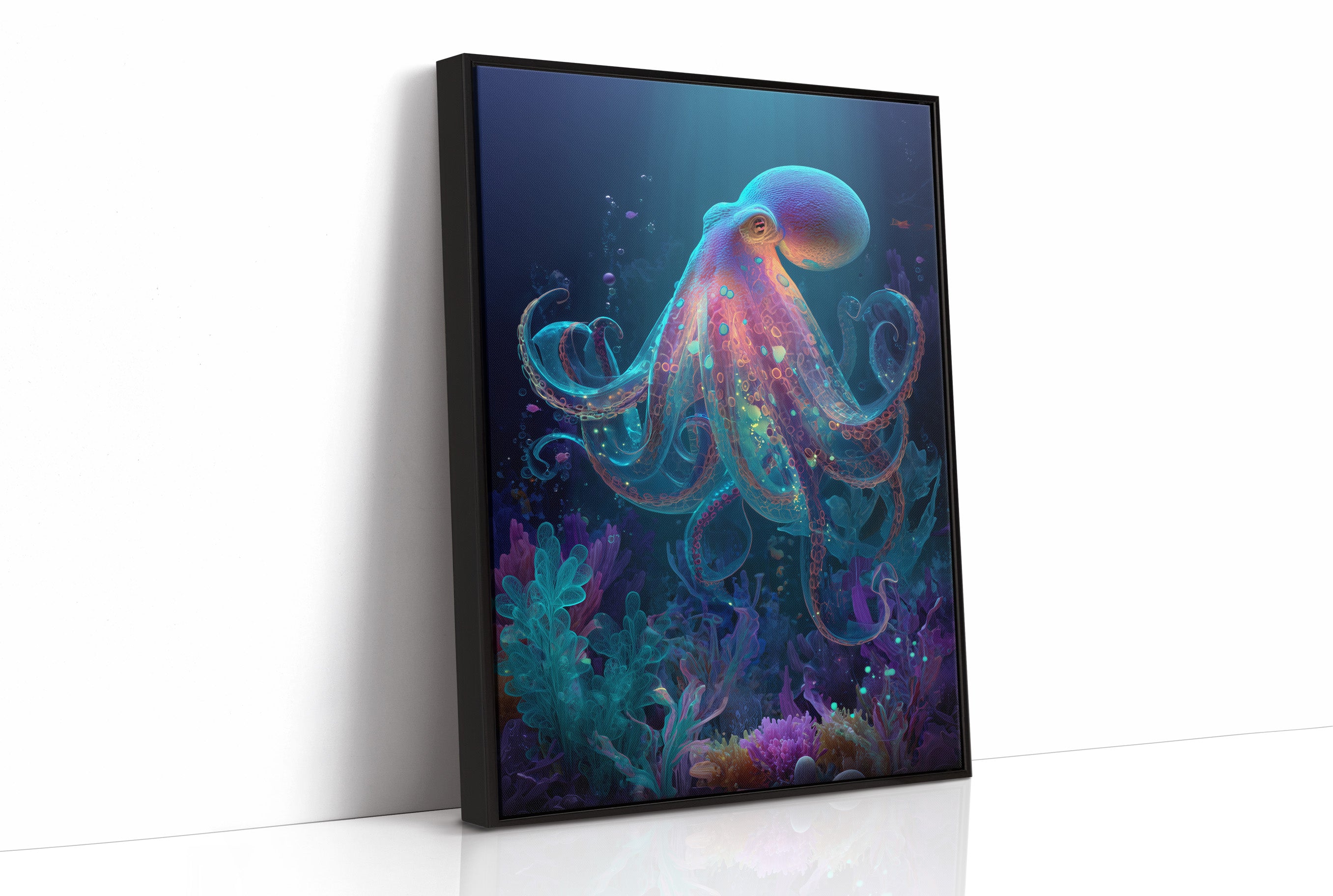 Luminous Tentacles Embrace Abyssal Gardens