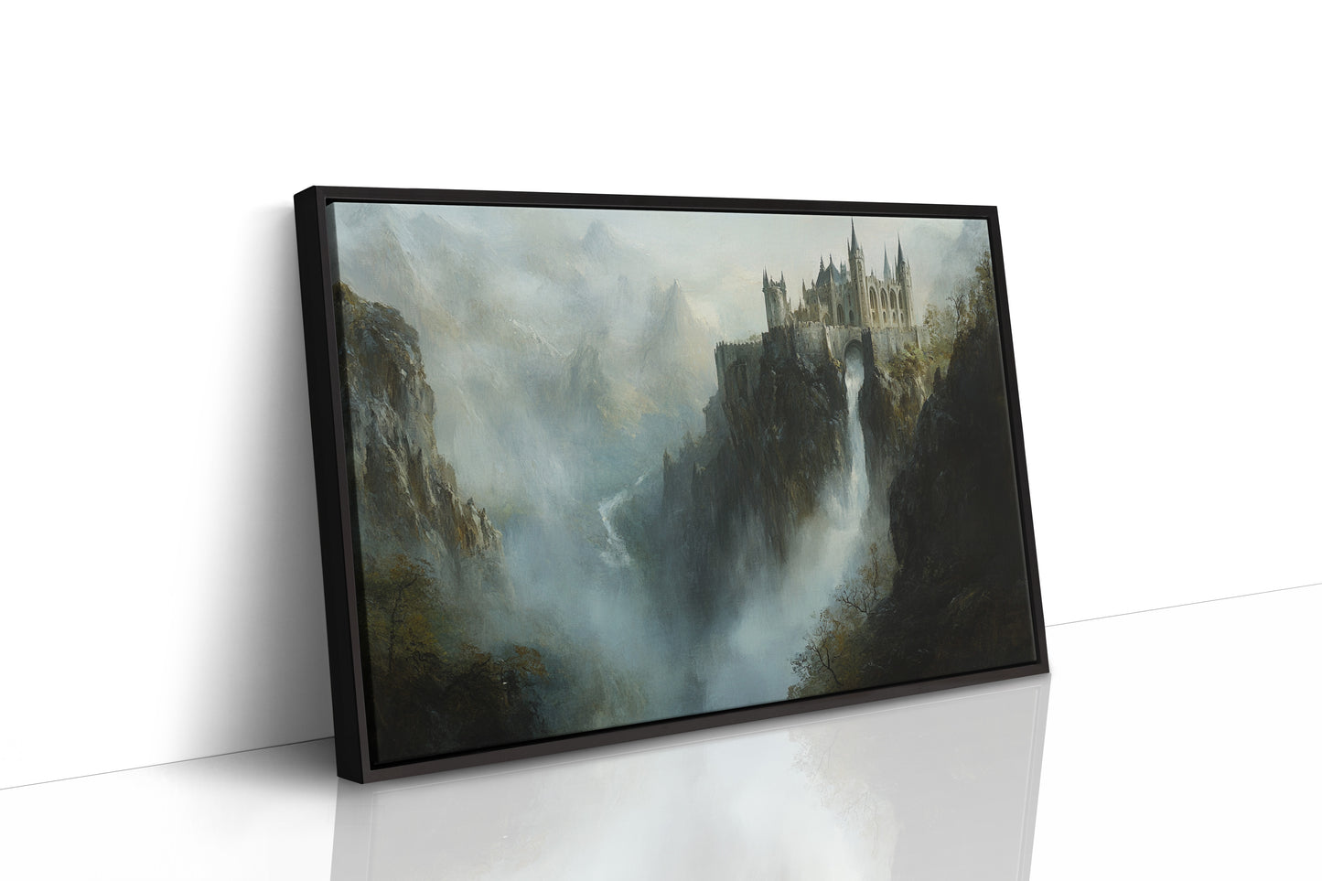 Ancient Spires Pierce Mountain Mist