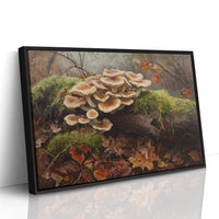 Autumn Mushrooms Dance Among Leaves