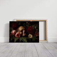 Roses Bloom Against Mortality's Canvas