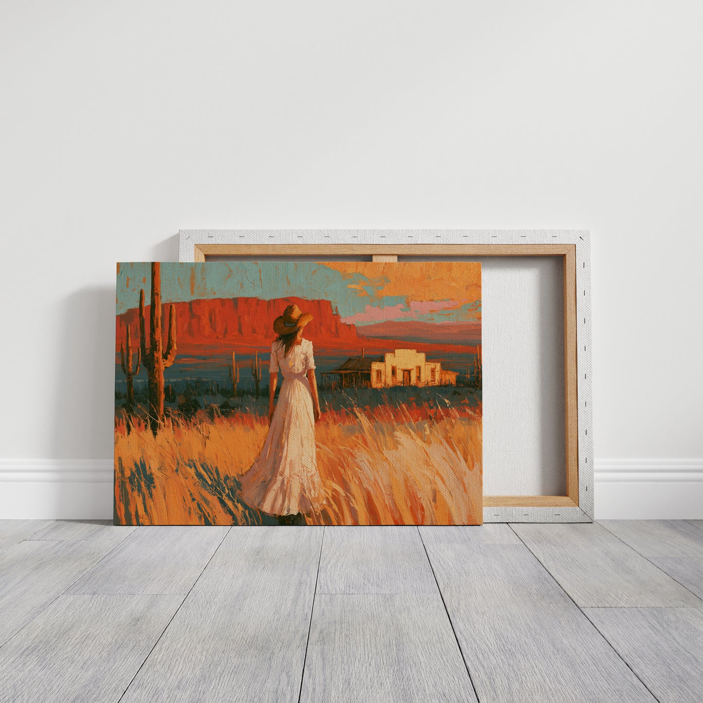 Homestead In Amber Light