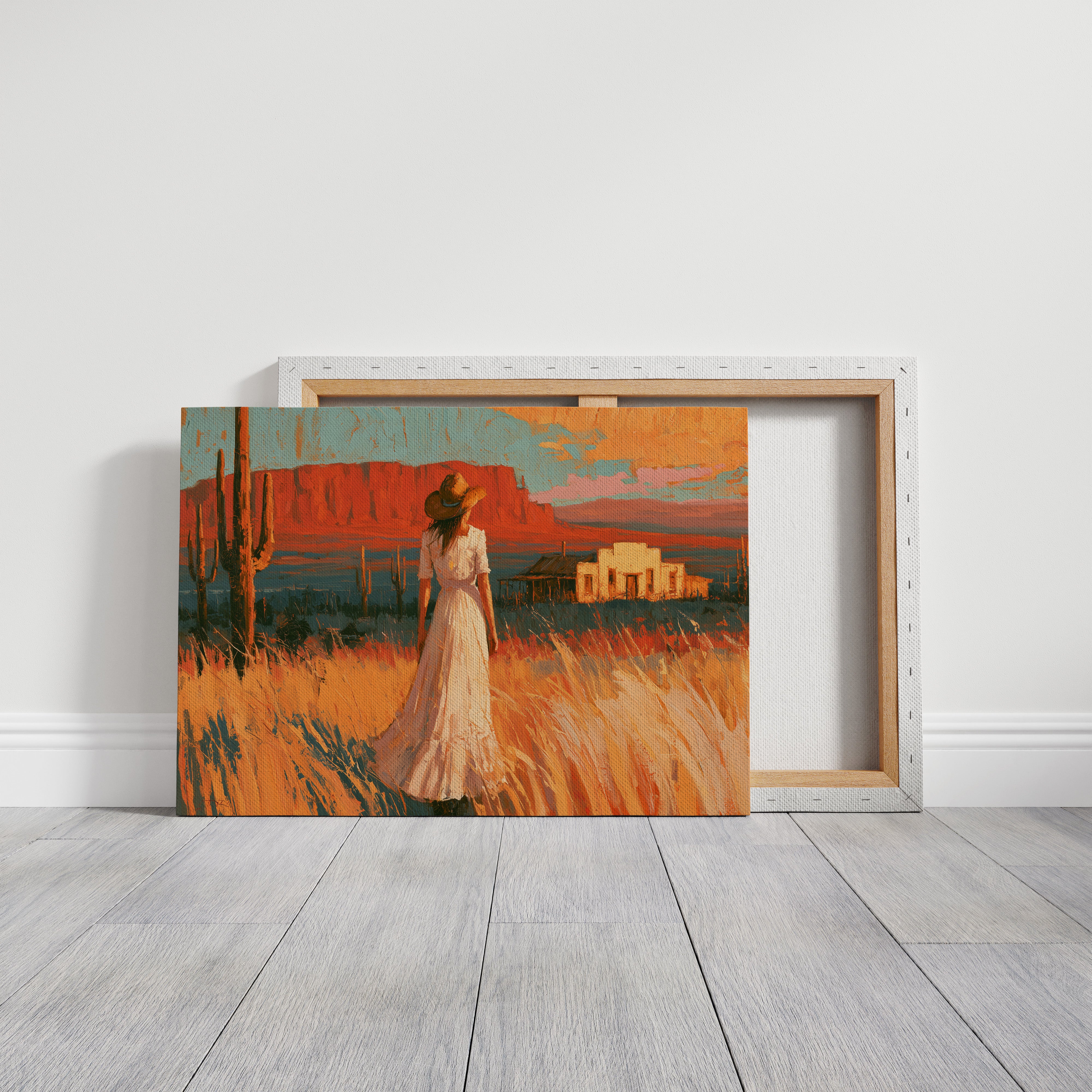 Homestead In Amber Light