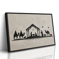 Silent Night In Ink Silhouettes