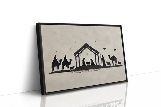 Silent Night In Ink Silhouettes