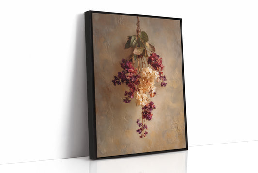 Faded Blooms Against Autumn Light