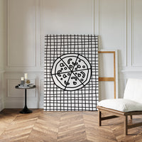 Pizza Stories On Checkered Cloth