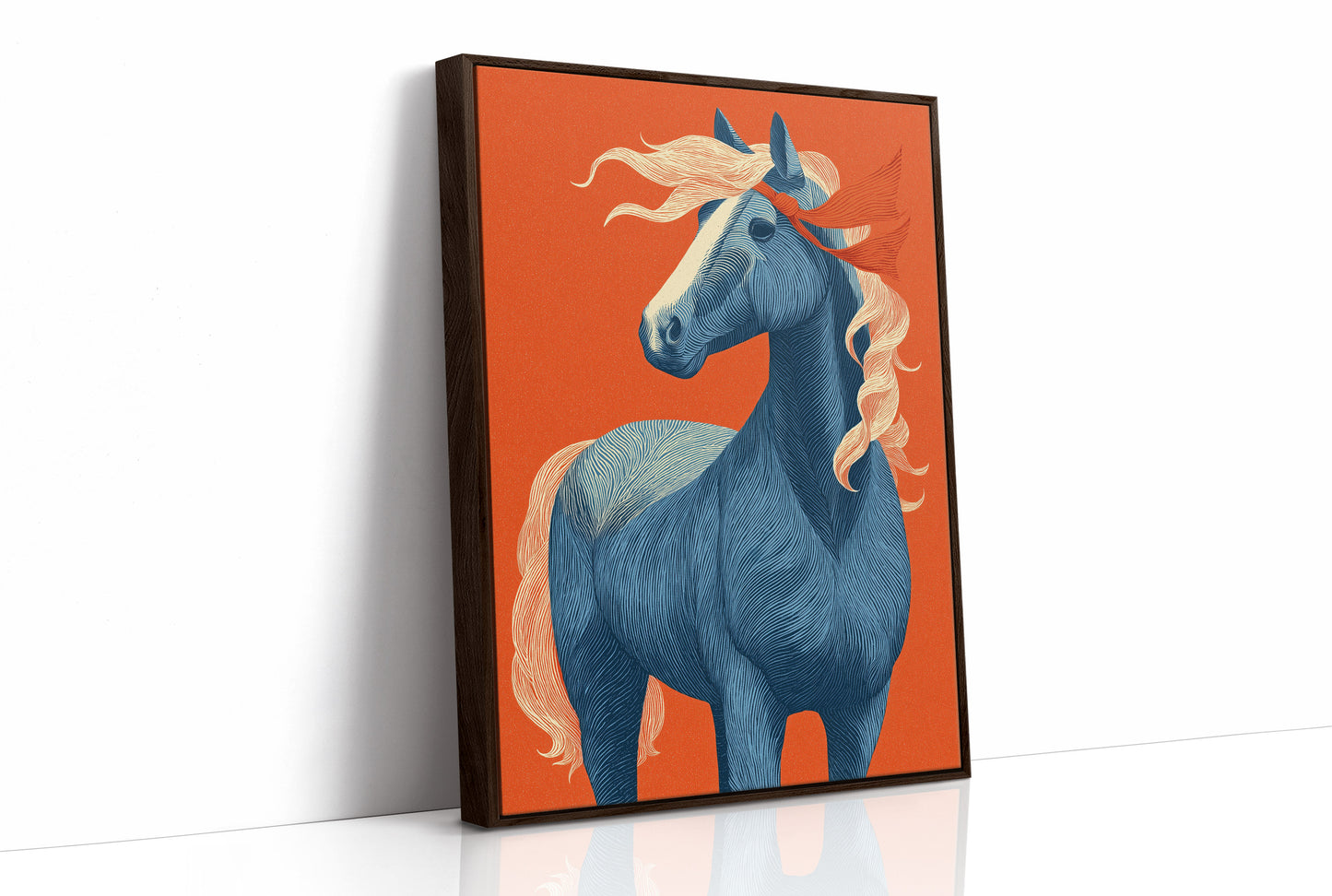 Blue Horse, Fire-Toned Mane