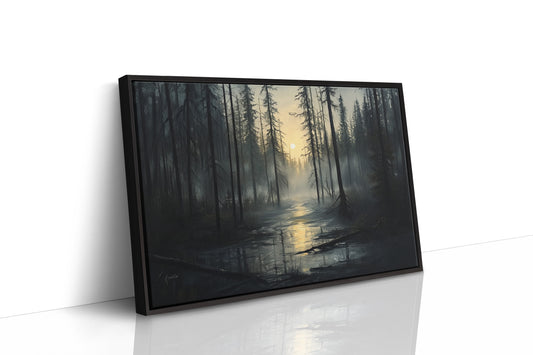 Ancient Pines Hold Moonlit Waters