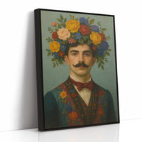 Floral Nobleman in Crimson Bowtie