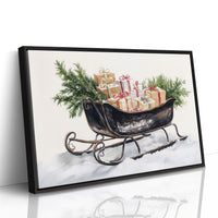 Vintage Sleigh Carries Winter Magic