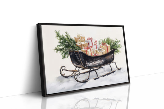 Vintage Sleigh Carries Winter Magic