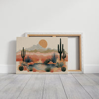 Desert Oasis at Golden Hour