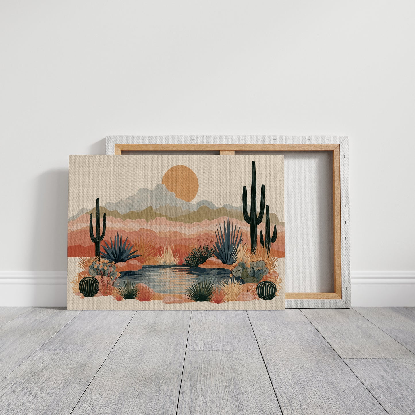 Desert Oasis at Golden Hour