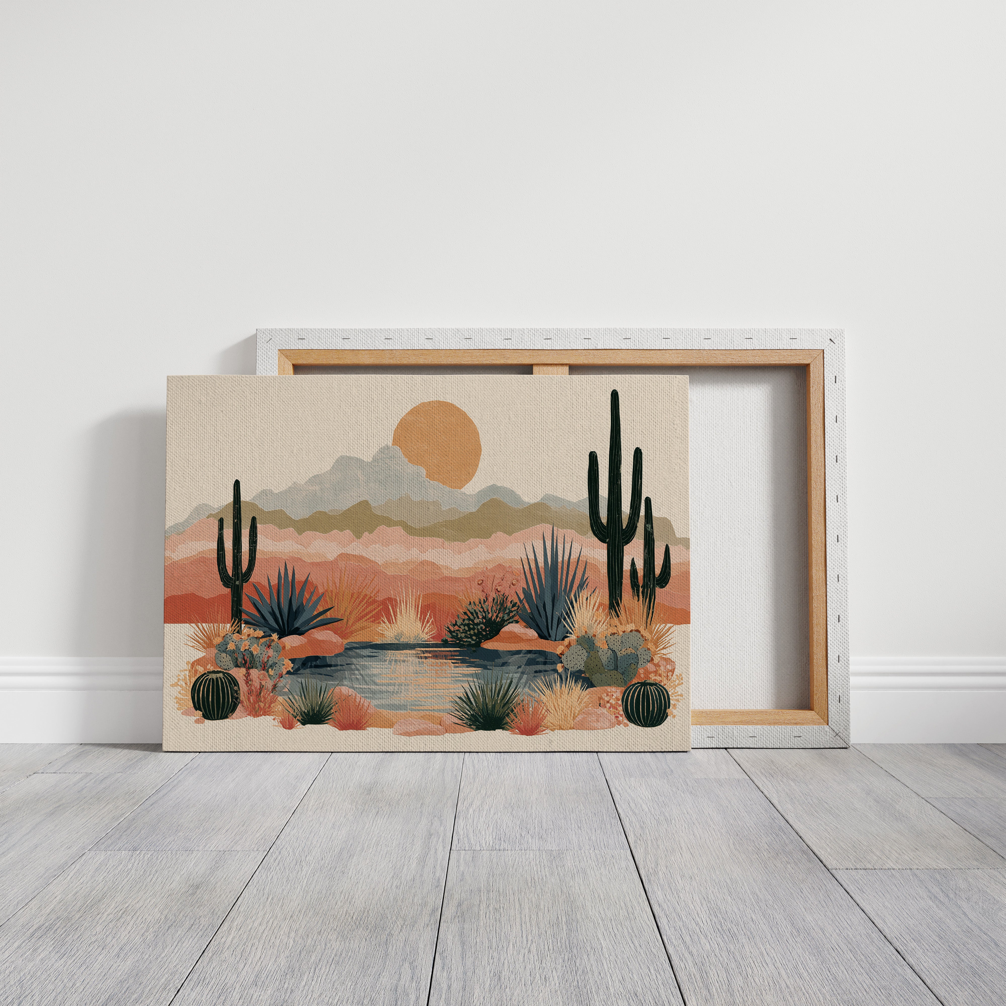Desert Oasis at Golden Hour