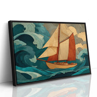 Sailing Through Teal Tempests