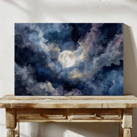 Moonlight Dances Through Storm Clouds