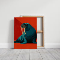 Walrus, Tusks and Crimson Shadow