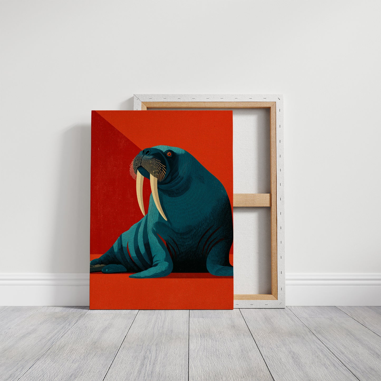 Walrus, Tusks and Crimson Shadow