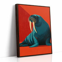 Walrus, Tusks and Crimson Shadow