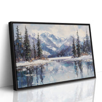 Alpine Lake Mirrors Winter's Grace