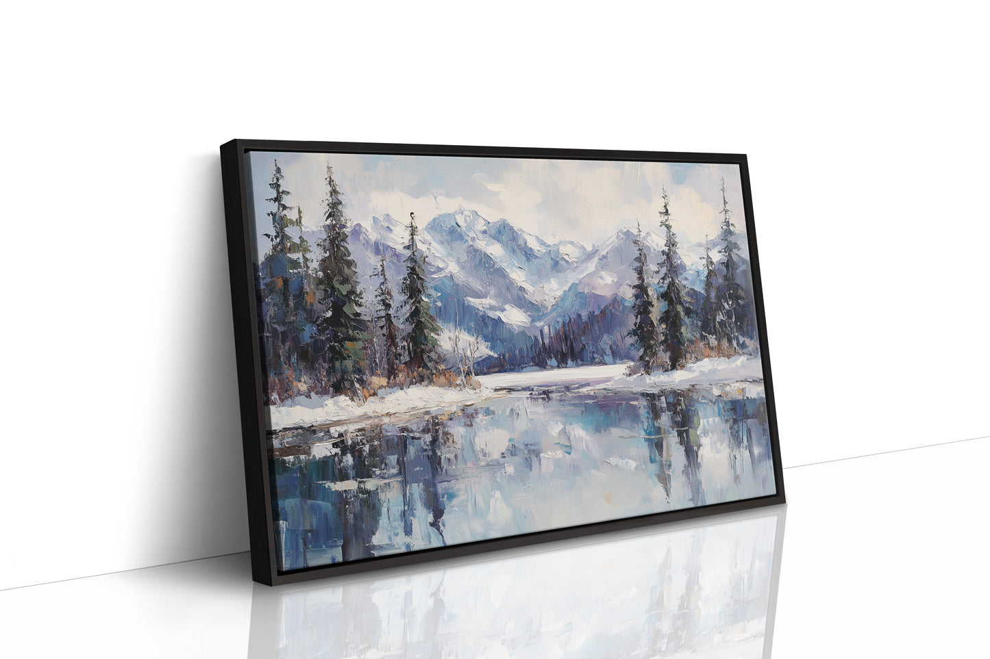 Alpine Lake Mirrors Winter's Grace