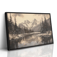 Winter's Mirror Shows Mountain Tales