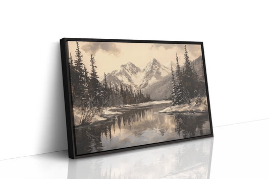 Winter's Mirror Shows Mountain Tales