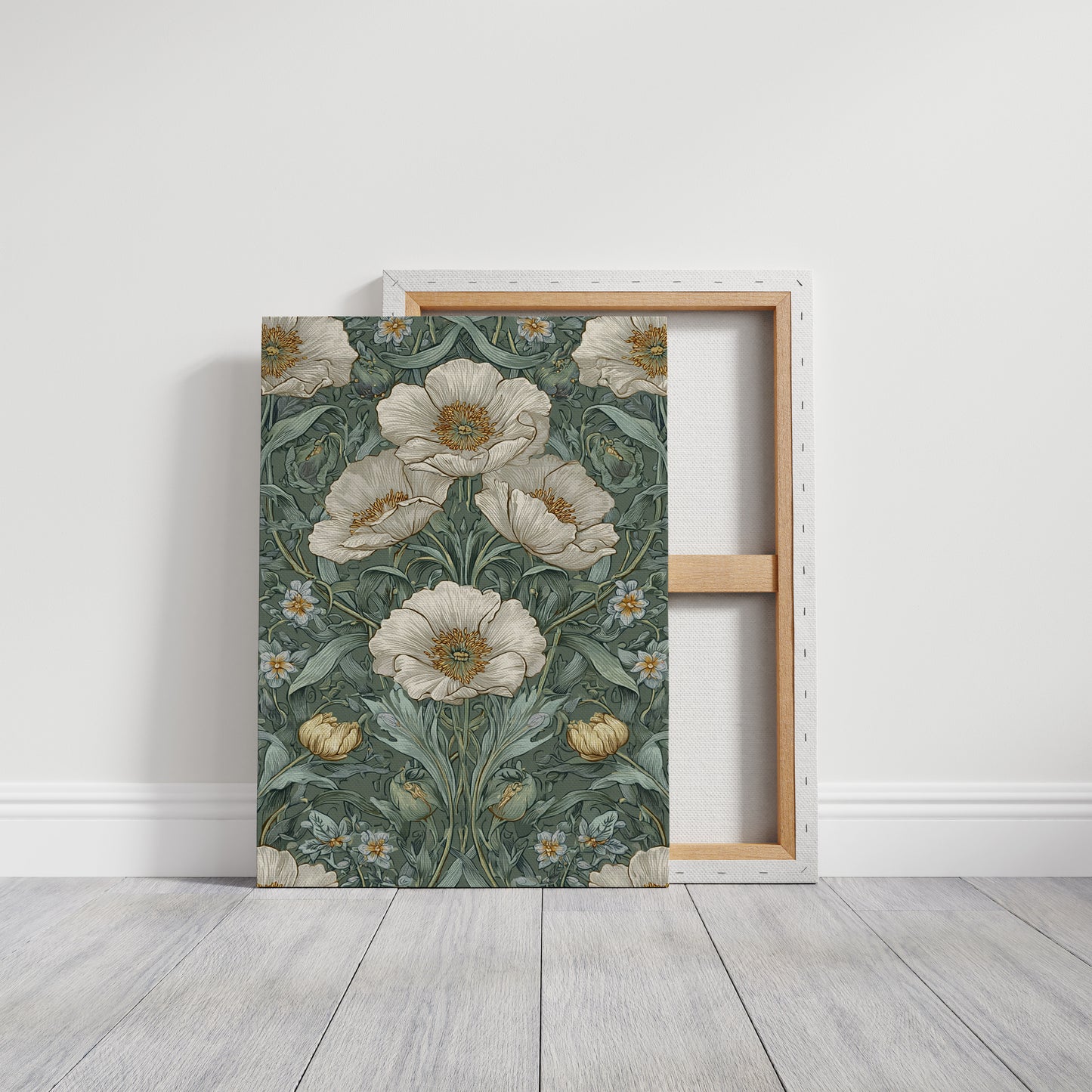 Delicate Blossoms on Verdant Background