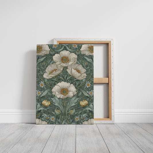 Delicate Blossoms on Verdant Background