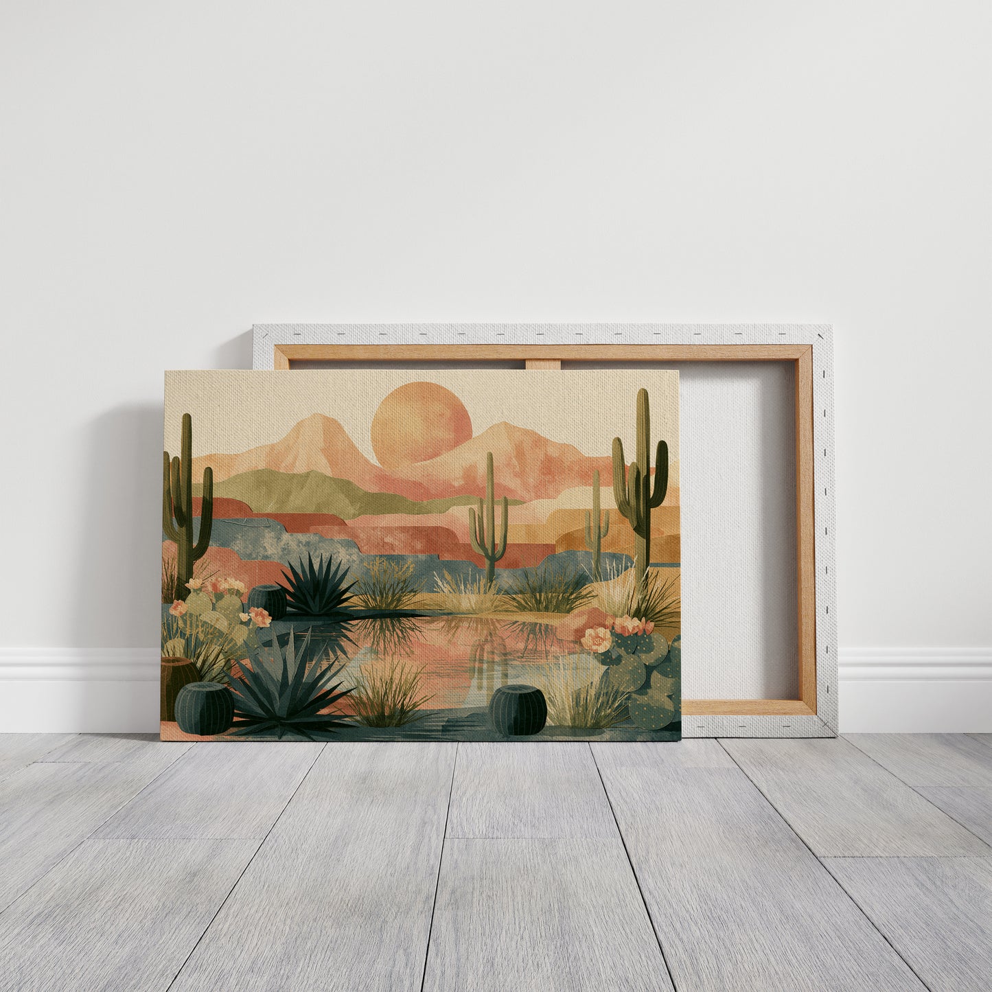 Blooming Oasis Below Rose Mountains