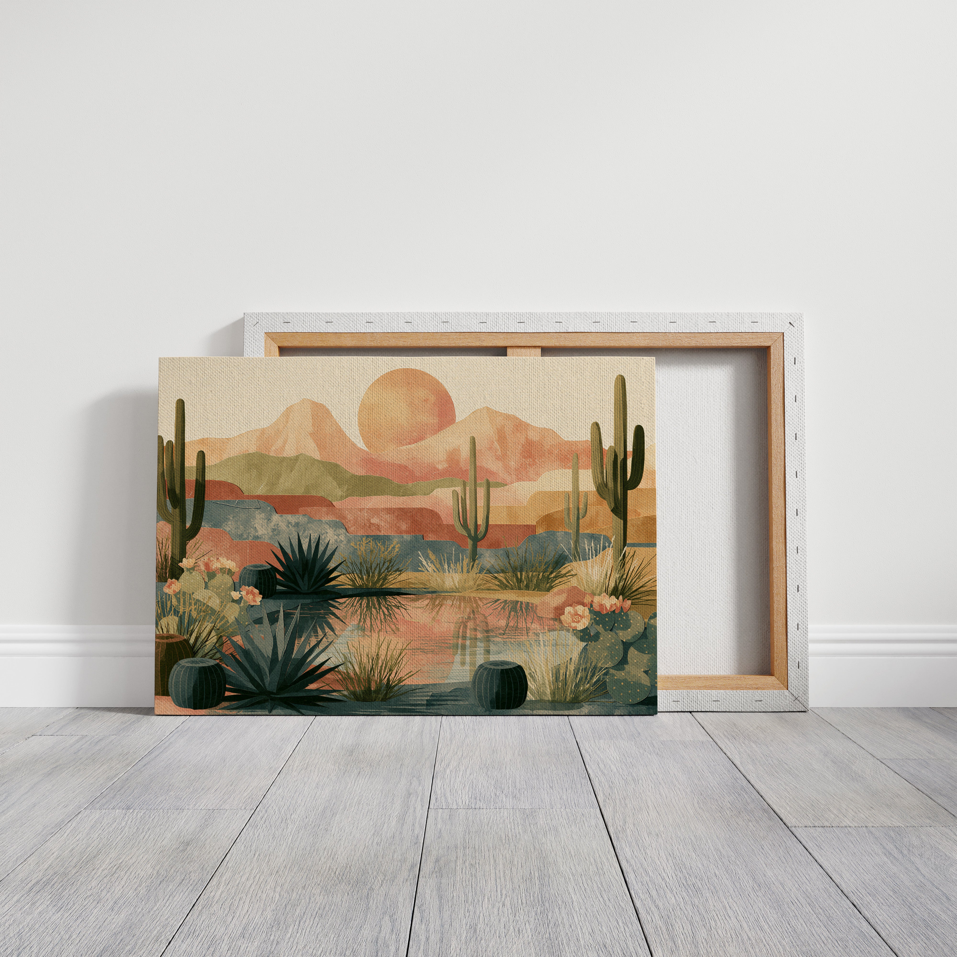 Blooming Oasis Below Rose Mountains