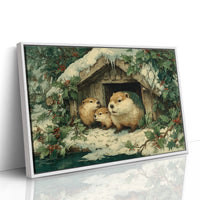 Beaver Family at the Lodge