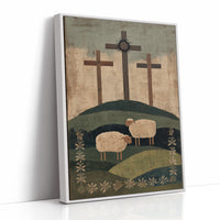 Sheep Graze Below Sacred Hills