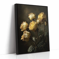 Faded Gold Against Midnight Walls