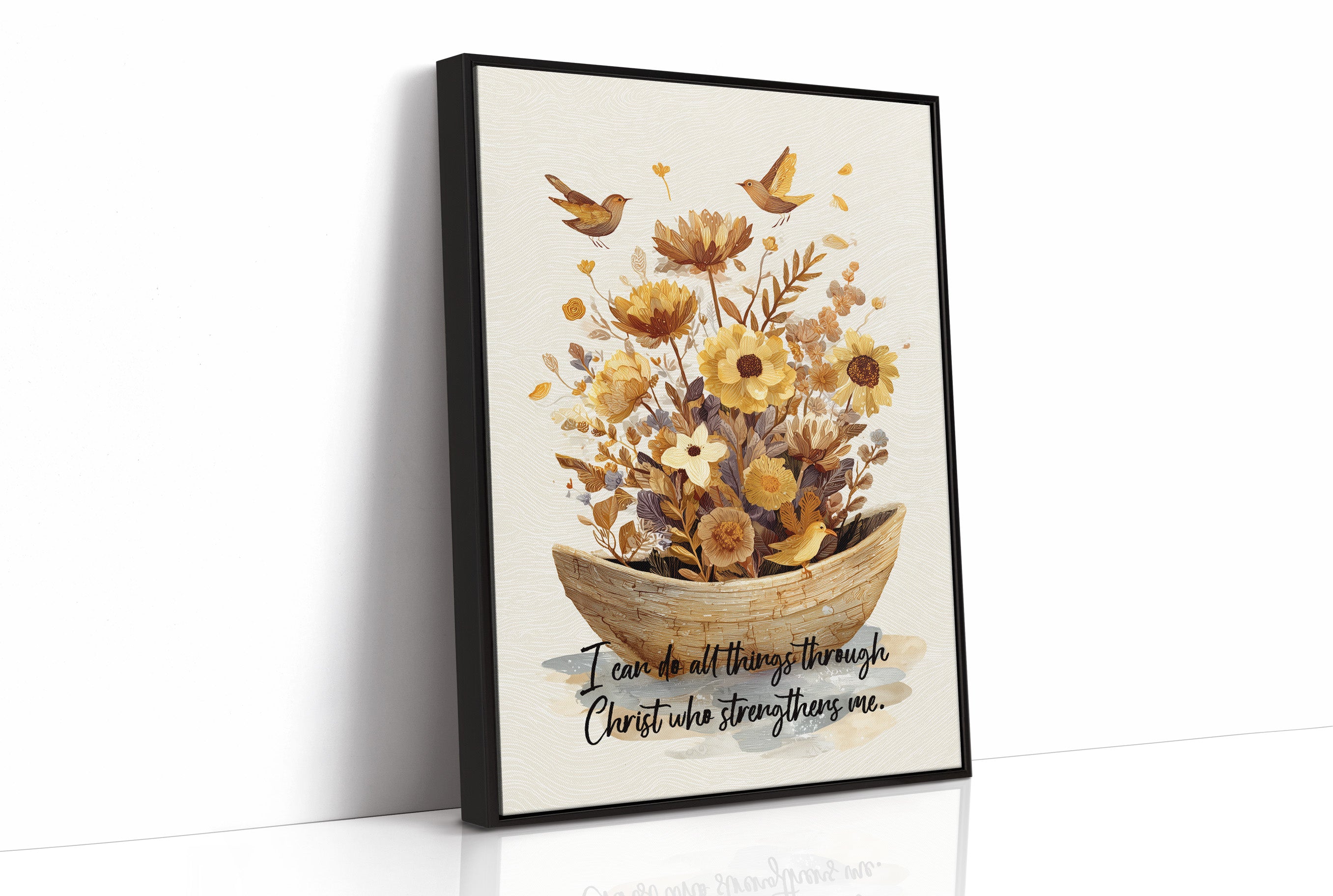 Golden Blooms Carry Faith's Promise