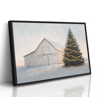Winter Lights Warm The Barn