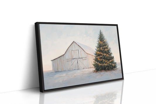 Winter Lights Warm The Barn