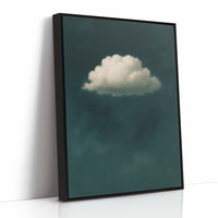 Lonely Cloud in Deep Teal Sky