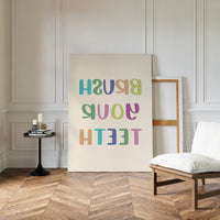 Pastel Letters Dance Like Spring Brush Your Teeth