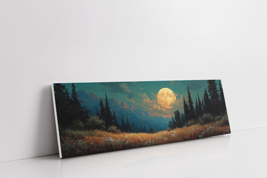 Moonrise Over the Wild Meadow